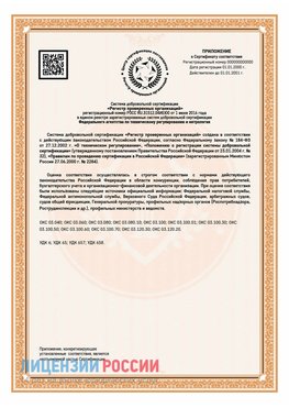 Приложение СТО 03.080.02033720.1-2020 (Образец) Воскресенск Сертификат СТО 03.080.02033720.1-2020